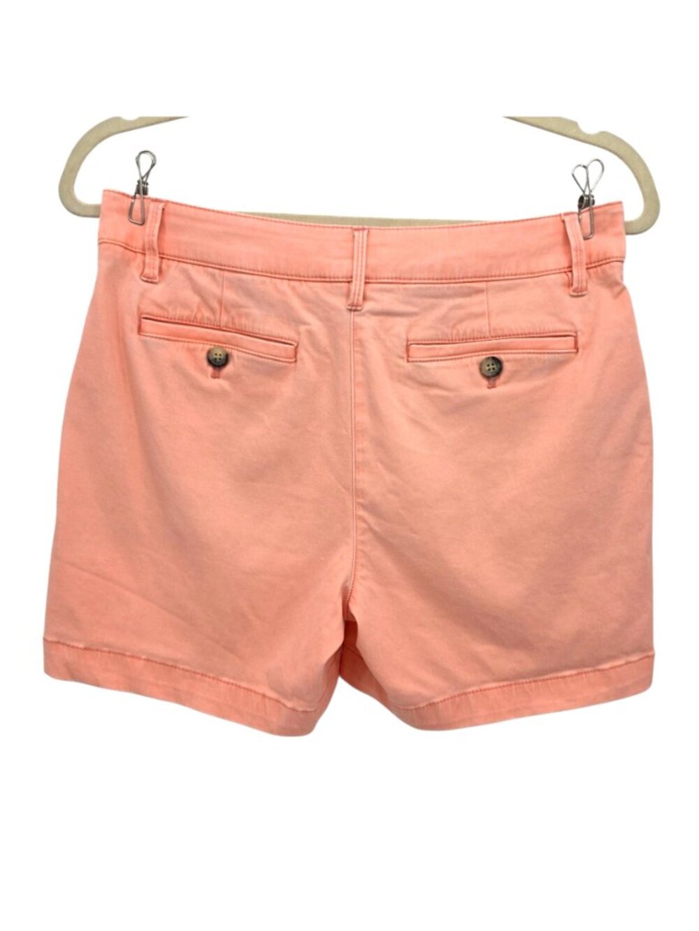 Tommy Bahama Womens 2 Shorts Live The Island Life Neon Orange Cotton Tencel - Picture 3 of 7